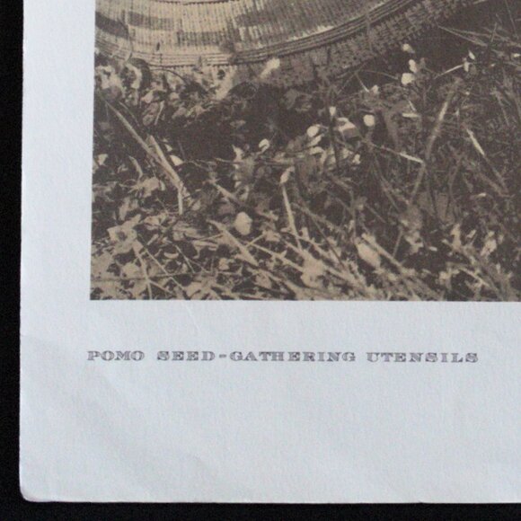 POMO SEED-GATHERING UTENSILS #60 Edward Sheriff Curtis Print - Picture 5 of 8